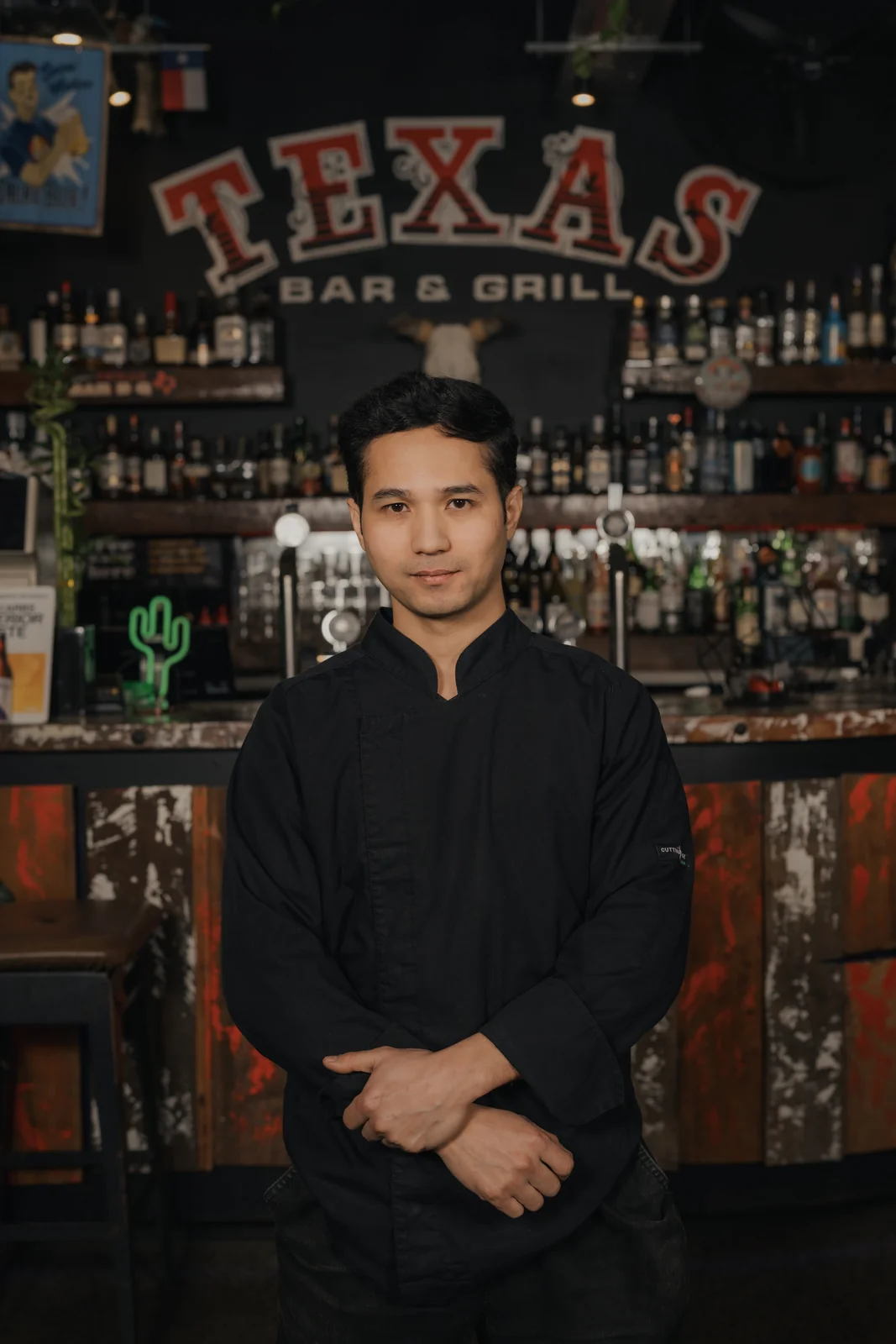 Service team at Texas Bar & Grill Christchurch